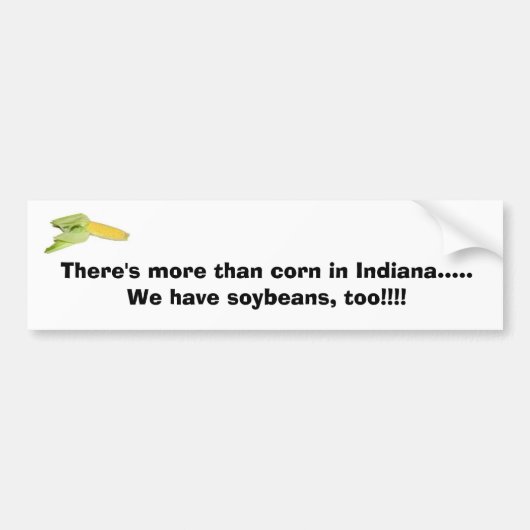 Indiana Bumpersticker (Voorkant)