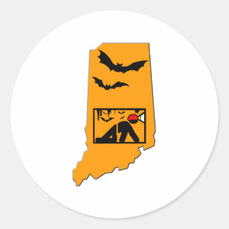 Indiana Caver Ronde Sticker