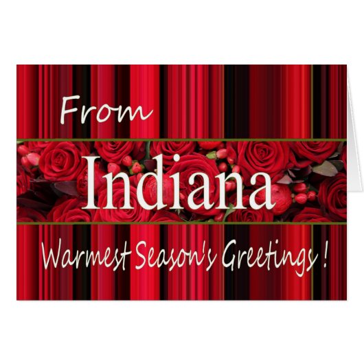 Indiana Christmas Card, état spécifique (Devant horizontal)