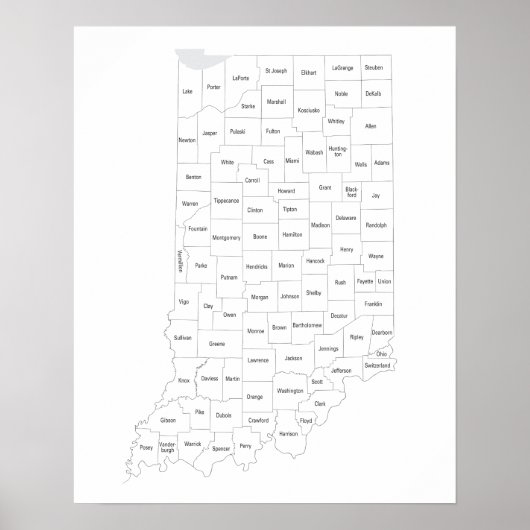Indiana County's met overzicht (Voorkant)