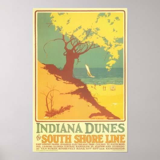Indiana Dunes Beach Poster (Voorkant)