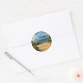 Indiana Dunes, Lake Michigan,  Ronde Sticker (Envelop)