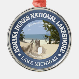 Indiana Dunes National Lakeshore Metalen Ornament