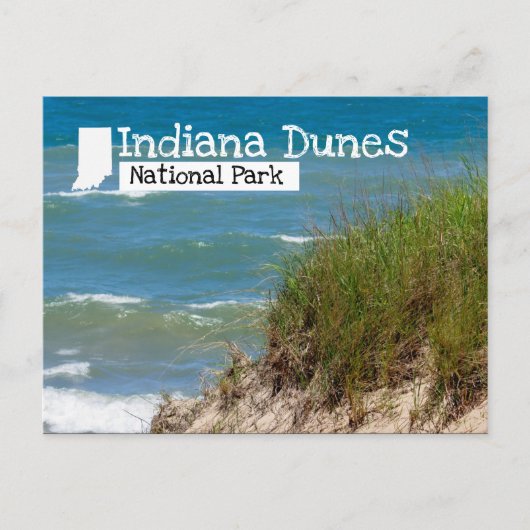 Indiana Dunes National Park Beach Dune Briefkaart (Voorkant)