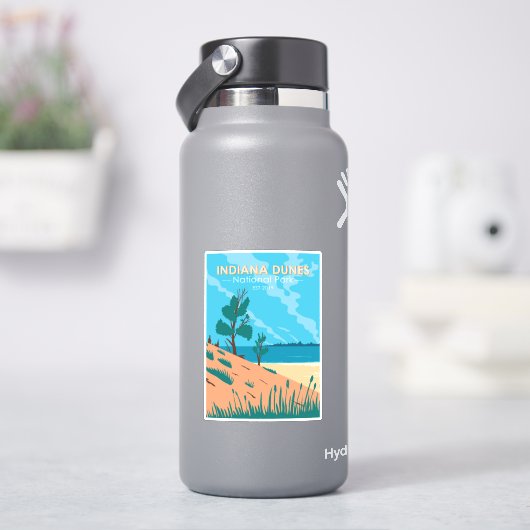 Indiana Dunes National Park  Sticker (HydroFlask)