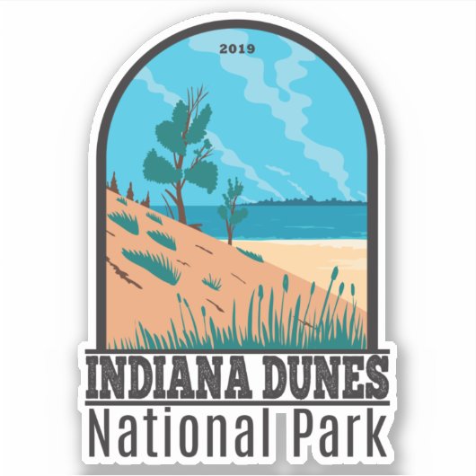 Indiana Dunes National Park  Sticker (Voorkant)
