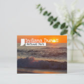 Indiana Dunes National Park Sunset Beach Briefkaart (Staand voorkant)