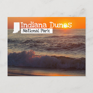 Indiana Dunes National Park Sunset Beach Briefkaart