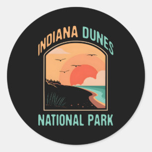 Indiana Dunes National Park US Ronde Sticker