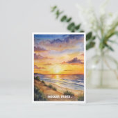 Indiana Dunes National Park Waterverf Schilderij Briefkaart (Staand voorkant)