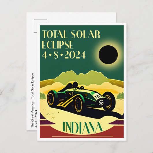 Indiana Eclipse Briefkaart (Voorkant / Achterkant)