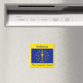 Indiana Flag Magnet Magneet (Insitu (Vaatwasser))