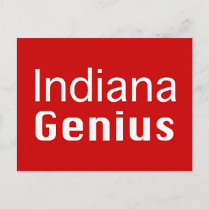Indiana Genius Gifts Briefkaart
