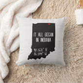 Indiana GPS-coördinaten met hart Kussen (Deken)