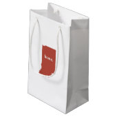 Indiana home silhouette state-kaart klein cadeauzakje (Achterkant Gekanteld)