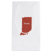 Indiana home silhouette state-kaart klein cadeauzakje (Voorkant)