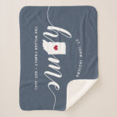 Indiana Home State Gepersonaliseerd Sherpa Deken (Voorkant)