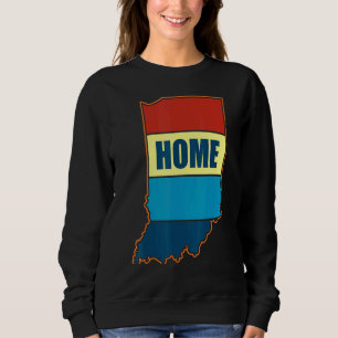Indiana Home State Retro Bean Bag Skyline Trui