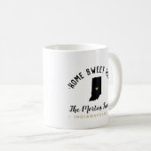 Indiana Home Sweet Home Famille Monogramme Mug (Devant droit)