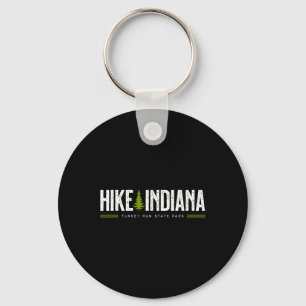 Indiana In Turkey Run State Park Wandelboom Retro Sleutelhanger