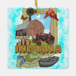 Indiana Keramisch Ornament