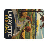 Indiana Lafayette Travel Magneet (Horizontaal)