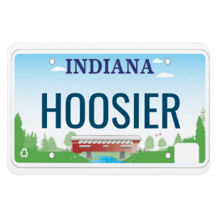 Indiana Licence Bord Flexible Magneet