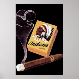 Indiana Lux Cigars Ad/Poster Poster