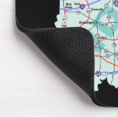 Indiana Map Mousepad Muismat (Hoek)