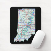 Indiana Map Mousepad Muismat (Met muis)