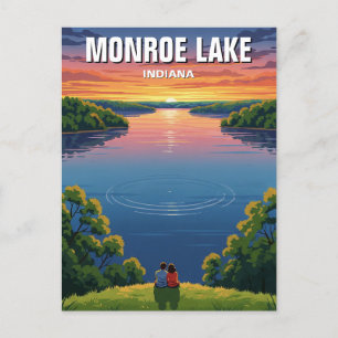 Indiana Monroe Lake Travel Briefkaart