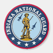 Indiana Nationale Garde Magneet (Voorkant)