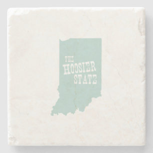 Indiana Nickname Hoosier State Stenen Onderzetter