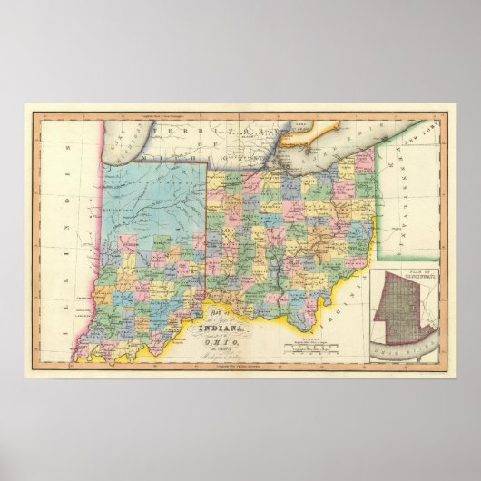 Indiana, Ohio Poster (Voorkant)