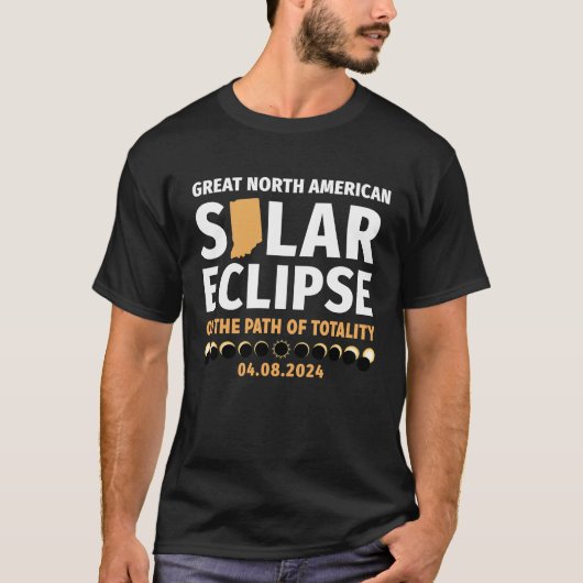 Indiana On The Path Of Totality Solar Eclipse 04 0 T-shirt (Voorkant)