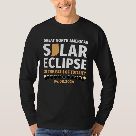 Indiana On The Path Of Totality Solar Eclipse 04 0 T-shirt (Voorkant)