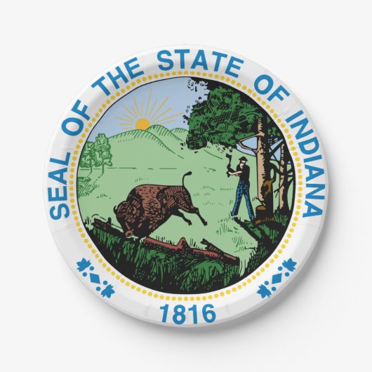 Indiana Papieren Bordje (Voorkant)