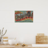 Indiana, Pennsylvania - Grote Letter-scènes Poster (Keuken)