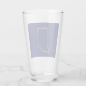 Indiana Pint Glas Zestien Ounces (Achterkant)