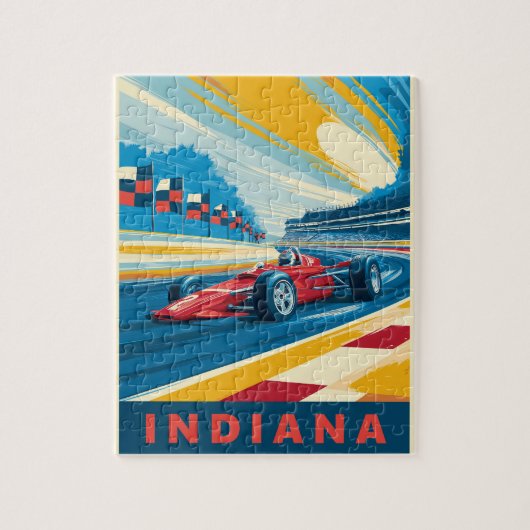 Indiana Racing Legpuzzel (Verticaal)