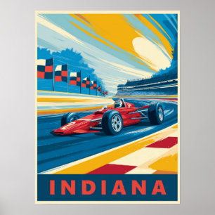  Indiana Racing Poster