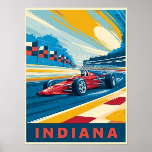  Indiana Racing Poster (Voorkant)