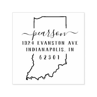 Indiana retouradres stempel zelf-inkt