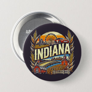 Indiana Ronde Button 7,6 Cm