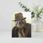 Indiana Sloth Briefkaart (Staand voorkant)