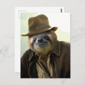 Indiana Sloth Briefkaart (Voorkant / Achterkant)