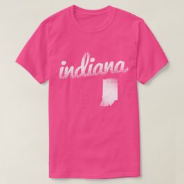 Indiana staat wit t-shirt