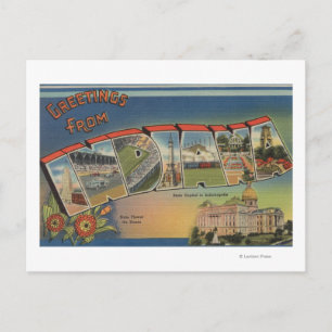 Indiana (staatskapitaal/bloem) briefkaart