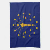 Indiana Staatsvlag Theedoek (Verticaal)