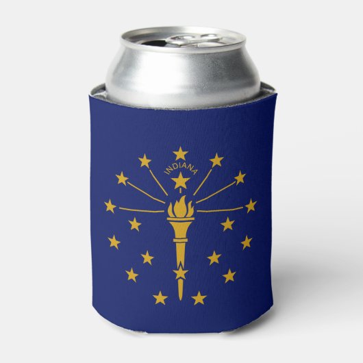 Indiana State Flag Blikjeskoeler (Blikje Voorkant)